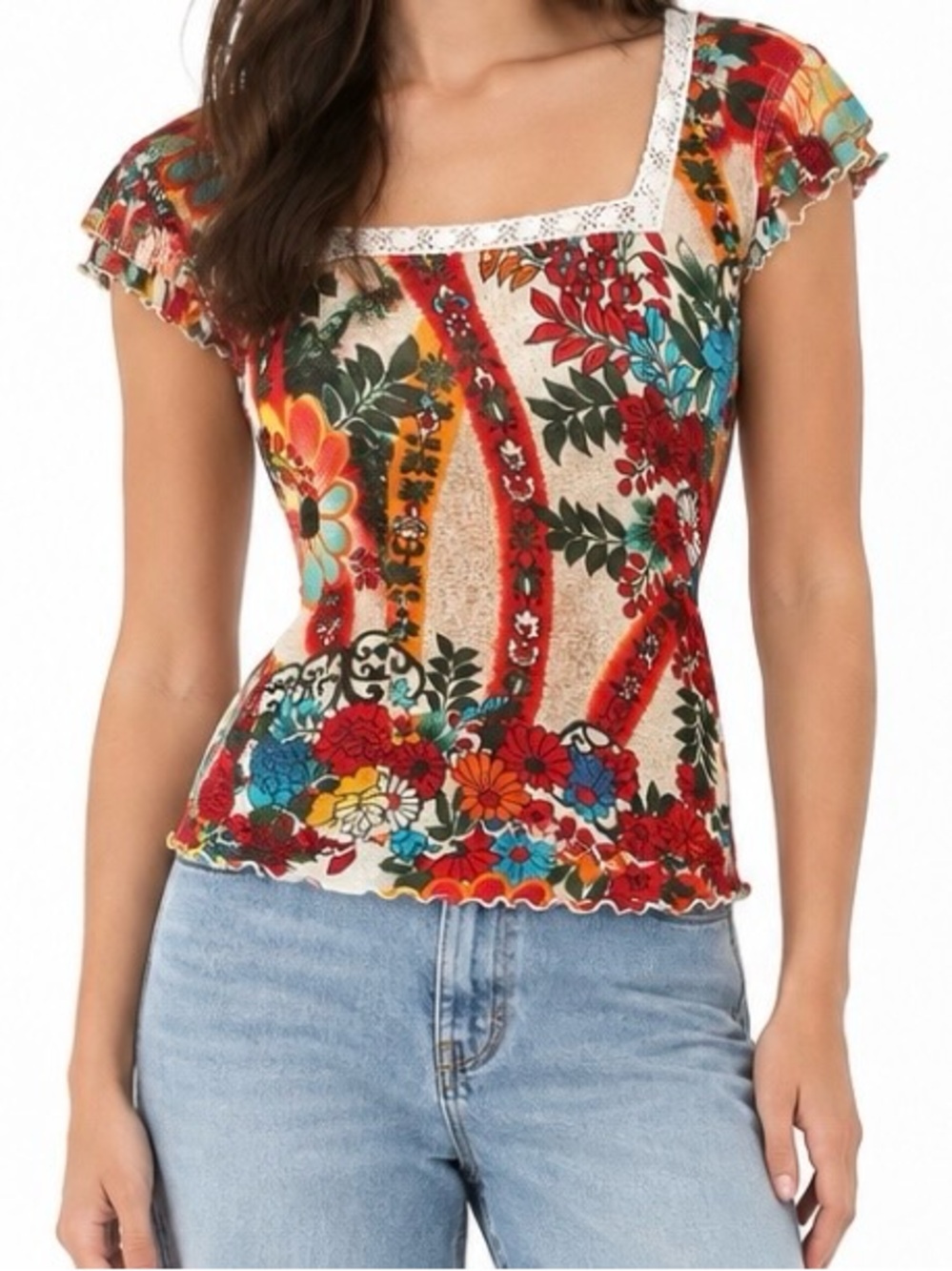 *RARE* Vintage Dynamite Floral Top
